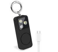 HOTUT Alarme Personnelle avec Lumière LED, Ring Alarm de 150 DB, Sifflet et Alarme Personnelle, Lampe Puissante, Alarmes de Poche, Porte-clés Compact d'urgence pour Enfants, Femmes et Personnes âgées