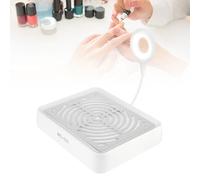 HOTUT Aspirateur à ongle professionnel, Aspirateur à Manucure avec Lampe et filtre, Aspiration Réglable, Faible Bruit collecteur de poussière d'ongles de Table Puissant