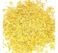 HOTUT Confettis Étoilé Lune, 45g Étoiles Confetti Scintillants, Or Mini Étoiles Paillettes Star Confettis pour Décoration de Bureau, Décoration de Noël, Fête D'anniversaire de Mariage,Fête à Thème（Or）