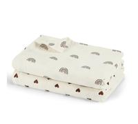 HOTUT Couverture d’Emmaillotage pour Bébé, Lot de 3, 100 × 100 cm | Ultra Doux et Absorbant pour la Peau Mousseline Couverture pour Bébé Fille et Garçons