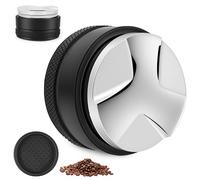 HOTUT Distributeur de café Espresso 58 mm, Tamper Café Poudre de Café Distributeur, 304 Stainless Steel Presse Café Outil de Nivellement du Café Moulu, Noir