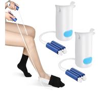 HOTUT Enfile Chaussettes, 2 PCS Aide à l'enfilage des Chaussettes, Appareil Enfile Chaussettes, Ne Plus Se Baisser Aide Chaussettes Habiller Assist, Idéal Personnes Agées, à Mobilité Réduite