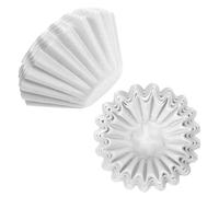 HOTUT Filtres à Café, 100 pièces Panier Filtres à café en Papier 45/155 mm Compatible avec Beem, Cuisinart, Phillips, Gastroback etc - Blanc