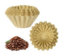 HOTUT Filtres à Café Papier Panier, 100 Pièces 45/155 mm, Brun | Pour cafetière filtre et machine à café. Sans odeur, améliore le goût. Pliable, facile à installer et jeter après usage.