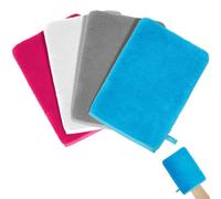 HOTUT Gants de Toilette en Microfibre, Lot de 4 Gants de Nettoyage du Visage Doux, Chiffon de Bain en Microfibre, Serviette de Visage, Gants Démaquillants Réutilisables 15 X 20cm