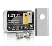 HOTUT Lames de Tondeuses-Robots, 30 Lames de Rechange en Titane, Lame Robot Tondeuse en Acier Inoxydable avec Vis (3.6k/0.9mm), pour Worx, Robomow, Landxcape, Zoef Automower, Argent