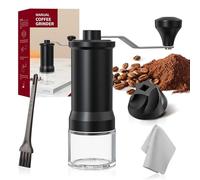 HOTUT Moulin à café manuel avec broyeur conique en céramique de haute précision, 30 niveaux réglables, pour Aeropress, Expresso, Pour Over, French Press et cafetière à moka