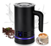 HOTUT Mousseur à Lait Electrique 4 en 1, 430ml Mousseur Automatique de Lait, Fonctionnement Silencieux et Rapide, Mousseur de Lait Automatique pour Café, Latte, Cappuccino, Macchiato Chaud et Froid