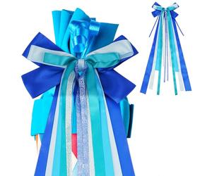 HOTUT Noeud Conique Scolaire, Noeud Cône en Sucre Bleu, Grand Noeud 3D, Noeud 60x20 cm, Accessoire de Décoration Artisanale, Décoration de Rentrée Scolaire pour Garçons et Filles