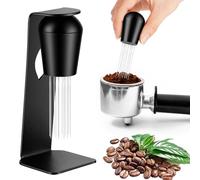 HOTUT Outil de Distribution D'Espresso, Agitateur à café expresso 12 Aiguilles, Mélangeur de café à expresso, avec support magnétique, Espresso Distribution Tools, Espresso Coffee Stirrer