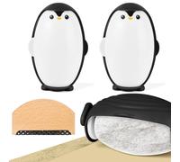 HOTUT Rouleau à Peluches pour Poils d'animaux, 2 Pièce réutilisable Rouleau Anti-Peluches, Rasoir Anti Bouloche, Rouleau adhésif Lavable, Portable Lint Roller Ball pour Vêtements, Lit, Tapis - Noir