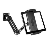HOTUT Support Tablette Mural, Support iPad Bureau avec Long Bras en Métal, Rotatif à 360° Tablette Lit, Compatible, iPad, Téléphone Portable de 4,7 à 12,9