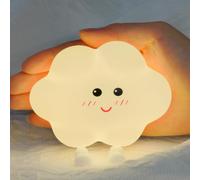 HOTUT Veilleuse Nuage Enfant, Veilleuse Nuage Bébé avec Fonction de Gradation Tactile, Kawaii Lampe de Chevet Enfant Deco Chambre Bebe, Rechargeable lampe de nuit Tenture murale magnétique