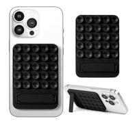HOTUT Ventouses en Silicone pour Tous Les Modèles de Téléphones avec Un Design de Support de Bureau, Support Antidérapant Mains Libres pour Téléphone Portable pour Selfies et Vidéos (Noir)