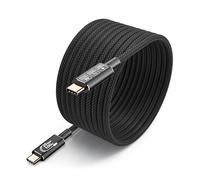 HOTUTUKI 20 Gbps Câble USB C 3.2 Gen2 × 2,cable usb c long, 100W 20V/5A Cable USB C Charge Rapide,Transmission vidéo 4K @ 60Hz Pour Thunderbolt 4/3,usb c 5m