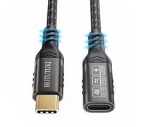 HOTUTUKI Cable USB c Male/Femelle 50 cm,USB C 3.2 Gen2, 20gbs 240W/5A Compatible USB C 3.2, USB 3.1, USB 3.0, 4K à 60 Hz,USB Extender Cable,rallonge Type c Femelle