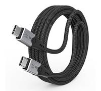 HOTUTUKI cable usb c transfert données 80Gbps Thunderbolt 5, type c vers type c, 16K/ 8K Video Display, 240W long Cabel compatible avec Thunderbolt 4/3, USB4 / cordon usb c vers usb c, cable usbc 2m