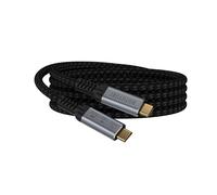 HOTUTUKI cable usb c vers usb c 2m Compatible avec Thunderbolt 4/3,20Gbps Transfert de données Câble USB 3.2 Gen2, 240W 20V/5A usbc charge rapide, Transmission vidéo 4K pour moniteurs