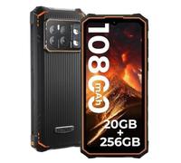 HOTWAV Cyber 13 Pro Téléphone Portable Incassable, 20Go+256Go Orange