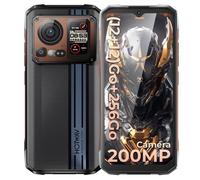 HOTWAV Cyber 15 Smartphone Robuste 200MP 12+ 256Go, 6,6'' FHD+ 6280mAh IP68 Téléphone 4G Écran Secondaire Arrière-Bronze