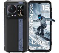 HOTWAV Cyber 16 Pro Smartphone Robuste Android 15 - 24Go+512Go/TF 2To - 108MP+32MP - 6.6"" FHD+ 120Hz NFC, Face ID, OTG, GPS, Noir