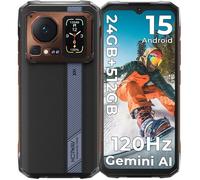 HOTWAV Cyber 16 Pro Smartphone Robuste Android 15 - 24Go+512Go/TF 2To - 108MP+32MP - 6.6"" FHD+ 120Hz NFC, Face ID, OTG, GPS, Or