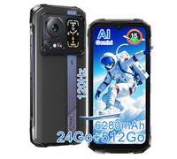 HOTWAV Cyber 16 Pro Téléphone Portable Incassable, 24Go+512Go/TF 2To, Batterie 6280mAh, 108MP+32MP Caméra, Écran 6.6" FHD+ 120Hz Android 15 Smartphone Incassable, Dual SIM 4G, NFC, Face ID, OTG, GPS