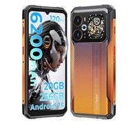 HOTWAV Cyber 18 Android 16 20Go+256Go+2To 6.75"+1.45" Téléphone Incassable | 6200mAh 20W 120Hz HD+ 64 MP+20 MP+16 MP Octa-Core,IP68&IP69K MIL-STD-810H/RGB/GPS/NFC/OTG/Face ID/Dual-SIM Téléphone Chantier