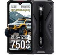 HOTWAV Cyber 9 Pro Telephone Portable Incassable 8Go+128Go 6,3"" 7500mAh Smartphone Robuste Android 11 48MP Dural SIM 4G/NFC Noir