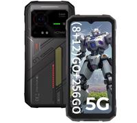HOTWAV Hyper 7 5G Téléphone Étanche IP68 20Go (8+12) RAM /256Go ROM Écran 6,6"" 2K 120Hz 10800mAh 64MP Caméra Lampe Camping/NFC,Noir