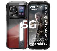 HOTWAV Hyper 7 Pro 5G Téléphone Étanche IP68 36Go (16+20) RAM /256Go ROM 6,6"" FHD+ 2,4K 120Hz 10800mAh 200MP Caméra Android