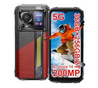 HOTWAV Hyper 7 Pro 5G Téléphone Incassable, 36Go+256Go/TF 2To, 10800mAh | Android 14 Smartphone, 200MP+32MP Caméra, 6.6" FHD+Incassable, Dual SIM, WLAN 5/NFC/Face ID/OTG/GPS/2 Ans de Garantie