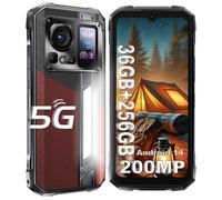 HOTWAV Hyper 7 Pro 5G Téléphone Portable Incassable 36Go+256Go Smartphone Robuste 10800mAh 200MP 120Hz 6.6""FHD+ NFC Android14,