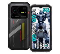 HOTWAV Hyper 7 Téléphone Portable Incassable 5G - 20Go+256Go/TF 2To, Batterie 10800mAh, 64MP+32MP Caméra, Écran 6.6"FHD+ Smartphone Incassable, Android 14 Telephone, Dual SIM/NFC/Face ID/OTG/GPS-Noir