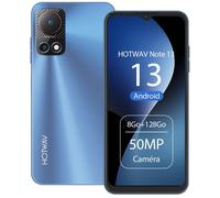 HOTWAV Note 13 Téléphone Portable, 8Go+128Go Bleu