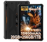 HOTWAV R10 Pro Tablette Incassable-20Go + 256Go/TF 1To Android 14 Tablette