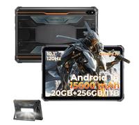 HOTWAV R7 Pro Android 16 20Go+256Go/1To 15600mAh 10.1" Tablette Incassable | 20MP+5MP,120 Hz,Lampe de Camping,IA Gemini, Double SIM/ IP68 et IP69K MIL-STD-81OH/Face ID/GPS/OTG/Wi-Fi 5 Tablette Android