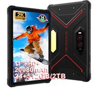 HOTWAV R9 Plus Tablette Incassable, Écran 11" 2K FHD+ Tablette Tactile, 24Go + 512Go/TF 2To Android 14 Tablette Chantier, 20080mAh, 64MP+16MP, Dual SIM 4G/WLAN 5G/Octa Core/IP68&IP69K/Face ID/GPS/OTG