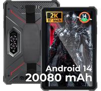HOTWAV R9 Pro Tablette Incassable, 20Go + 256Go/TF 2To Android 14 Tablette, ¿¿cran 11"" FHD+ Tablette Tactile, 20080mAh Battery, 64MP+16MP, Dual SIM 4G, WLAN 5G, Octa Core, IP68&IP69K, Face ID, GPS, O