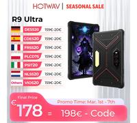 HOTWAV R9 Ultra 5G tablette robuste 8GB 512GB 20080mAh Android 15 Pad 11 ''FHD + 2K affichage 64MP Super Camping lumière tablette PC R9 Ultra Red