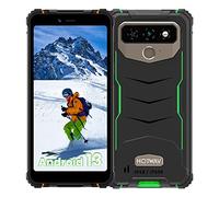 HOTWAV T5 Max (2023) Téléphone Portable Incassable Android 13, 6050mAh 4Go RAM + 64Go ROM /1To Extensible 6.0" HD+ Smartphone, Caméra 13MP+5MP 4G Double SIM Telephone - Face ID/NFC/GPS/OTG/IP68