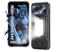 HOTWAV T8 Smartphone Robuste 4G Android 16 Lampe Camping 6,75'' HD+, 12(4+8)Go/64Go Batterie 6200mAh Caméra 20MP NFC/GPS - Orange