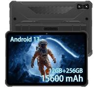 HOTWAV Tab R7 Tablette Robuste Extérieure Batterie 15600mAh Tablette Tactile Étanche 10,1"" HD+ 8Go + 128Go 16MP Android 13 - Gris