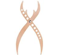 HOTWE Règle de rapport d'or des sourcils, outil de mesure de maquillage 1:0.618, pied à coulisse de marquage des sourcils, eyeliner lèvres, outils de tatouage semi-permanent (rose dorée)