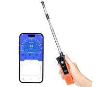 Hotwire Anémomètre, 40 m/s avec Bluetooth, tige extensible de 320 à 650 mm, anémomètre de vitesse 9100 A, haute précision 0,1 m/s, mesure la vitesse du vent CVC, le flux d'air, prise en charge de