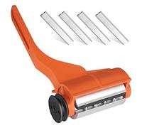 HOTYELL Éplucheur de bûches - Accessoire amélioré pour tronçonneuse Husqvarna et STIHL, outil d'écorçage intégré en alliage d'aluminium avec 6 lames allongées pour le traitement du bois