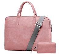 HotYou 13-13.3 Pouces Sac à Main Homme Porte-Documents Oxford Sacoche Business Serviettes Pochette d'Ordinateur Sac Bandoulière,Paquet d'accessoires, Pink Version 2 Set
