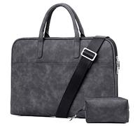 HotYou 14.1-14.6 Pouces Sac à Main Homme Porte-Documents Oxford Sacoche Business Serviettes Pochette d'Ordinateur Sac Bandoulière,Paquet d'accessoires, Noir Version 1 Set