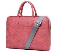 HotYou 15-15.6 Pouces Sac à Main Homme Porte-Documents Oxford Sacoche Business Serviettes Pochette d'Ordinateur Sac Bandoulière, Rouge Version 1
