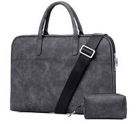 HotYou 15-15.6 Pouces Sac à Main Homme Porte-Documents Oxford Sacoche Business Serviettes Pochette d'Ordinateur Sac Bandoulière,Paquet d'accessoires, Noir Version 2 Set
